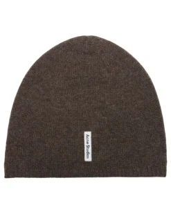 Unisex Fitted Beanie - Cashmere Brown Accessories Hats