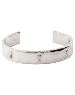 Unisex Hammered Ami De Coeur Bracelet - Paris Metal Silver Jewelry-Watches Bracelets
