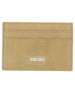 Unisex Leather Card Case Beige Cases