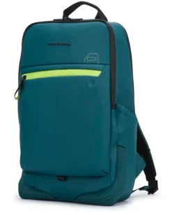 Unisex Padded Nylon Backpack Blue