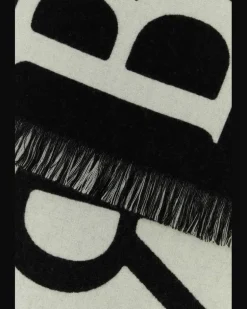 Unisex Scarf Black Wool