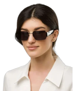 Unisex Sunglasses Total Shiny Black Stainless Steel