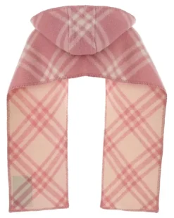 Unisex Tbar Scarf Pink Wool