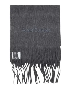 Unisex Wool Scarf Gray