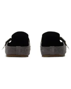 Urchin Clogs aus Wildleder mit Check - Grau