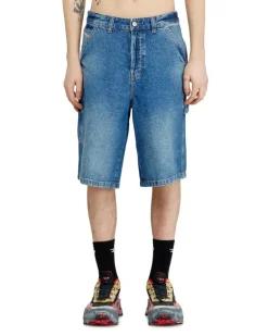 Utility-Jeansshorts im Utility-Stil - Denim Kurze Hose - Herren - Blau