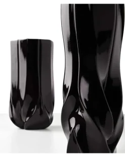 Vase Braid Small Schwarz