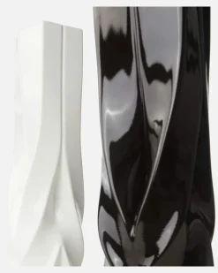 Vase Braid Tall Schwarz