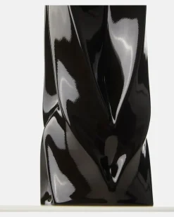 Vase Braid Tall Schwarz