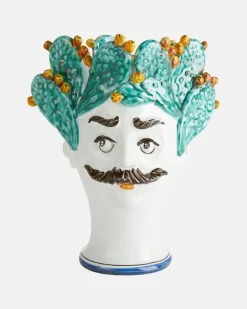 Vase Cacti Man Multicolor