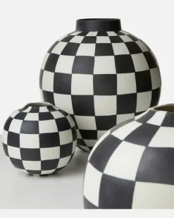 Vase Damier Large Multicolor