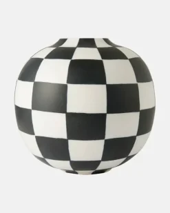 Vase Damier Small Multicolor