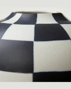 Vase Damier Small Multicolor