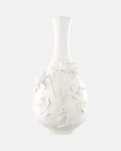 Vase 3D Birds Weiß
