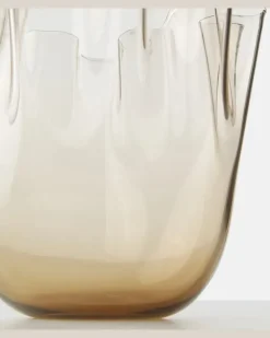 Vase Fazzoletto by Fulvio Bianconi und Paolo Venini Transparent