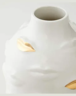Vase Gilded Gala Weiß