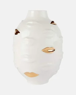Vase Gilded Gala Weiß