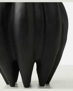 Vase Lotus Schwarz