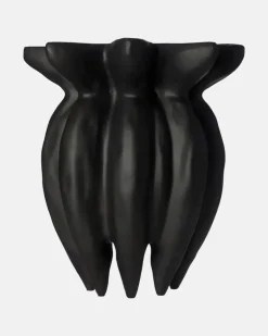 Vase Lotus Schwarz