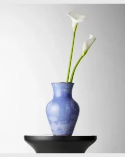 Vase Oriente Italiano Ming aus Porzellan Blau