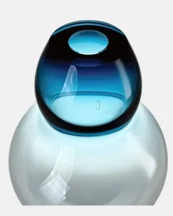 Vase Spin Blau