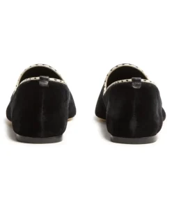Venezianische Slipper aus Samt Black