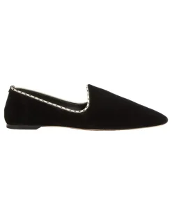 Venezianische Slipper aus Samt Black