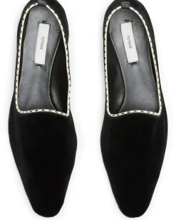 Venezianische Slipper aus Samt Black