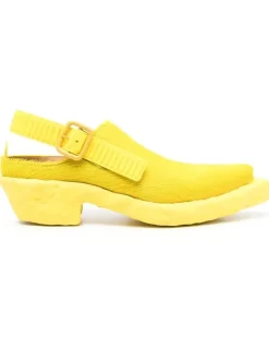 Venga Mules im Western-Look - Gelb