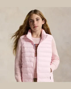 Verstaubare Steppweste P-Layer 2 Pink
