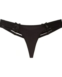 Verstellbarer Tanga - Schwarz