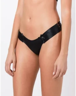 Verstellbarer Tanga - Schwarz
