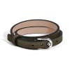 Verstellbares Armband Horseshoe aus Sartorial Leder - Khaki - Leder - MB136930 - Armbänder