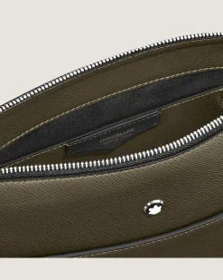 Vertikale Messenger Bag aus Sartorial Leder - Khaki - Leder - MB221562 - Sling Bags