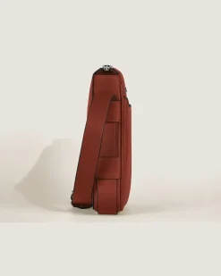 Vertikale Messenger Bag aus Sartorial Leder - Red Oak - Leder - MB222935 - Messenger Bags