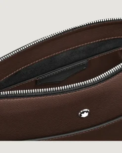 Vertikale Messenger Bag aus Sartorial Leder - Ebony colour - Leder - MB222933 - Messenger Bags
