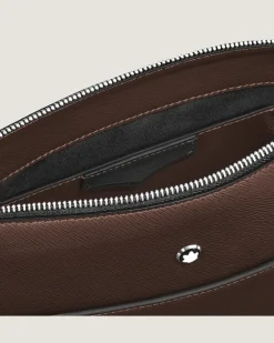 Vertikale Messenger Bag aus Sartorial Leder - Ebony colour - Leder - MB222933 - Messenger Bags
