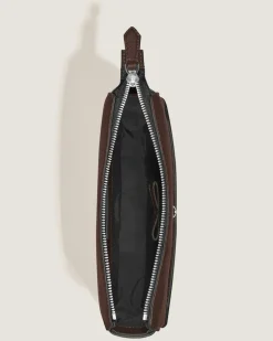 Vertikale Messenger Bag aus Sartorial Leder - Ebony colour - Leder - MB222933 - Messenger Bags