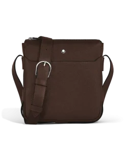 Vertikale Messenger Bag aus Sartorial Leder - Ebony colour - Leder - MB222933 - Messenger Bags