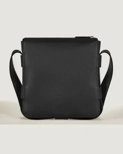 Vertikale Messenger Bag aus Sartorial Leder - Schwarz - Leder - MB221560 - Sling Bags