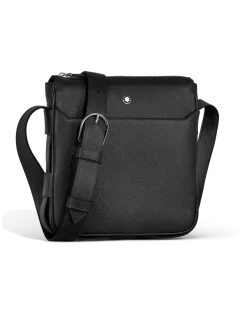 Vertikale Messenger Bag aus Sartorial Leder - Schwarz - Leder - MB221560 - Sling Bags