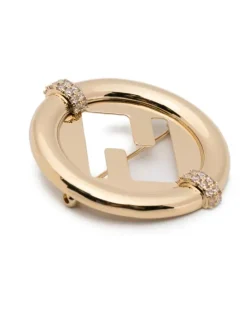 Verzierte Anstecknadel mit FF-Logo - Gold