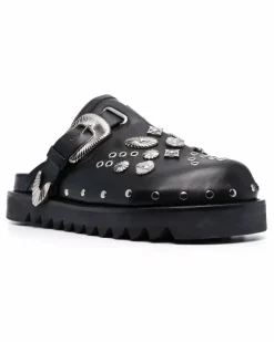 Verzierte Clogs - Schwarz