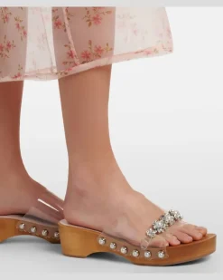 Verzierte Clogs Transparent