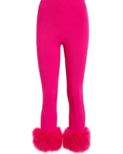 Verzierte Leggings aus Strick Rosa