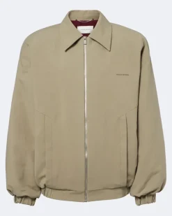 Verzierter Kaftan aus einem Seidengemisch GrüN