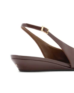 VIRGINIA WEDGE Ballerinas Braun