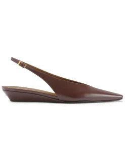 VIRGINIA WEDGE Ballerinas Braun