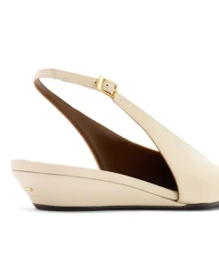 VIRGINIA WEDGE Ballerinas Off_white