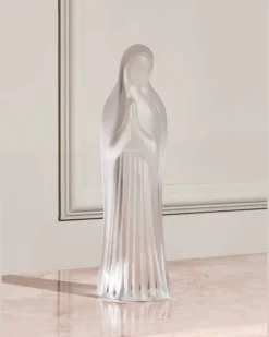 Virgin with Hands Together Figur aus Kristall - CLEAR